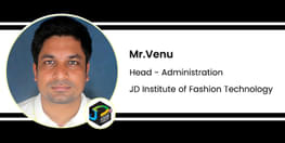 Interview Mr Venu Head Administration at JD Institute of Fashion Technology